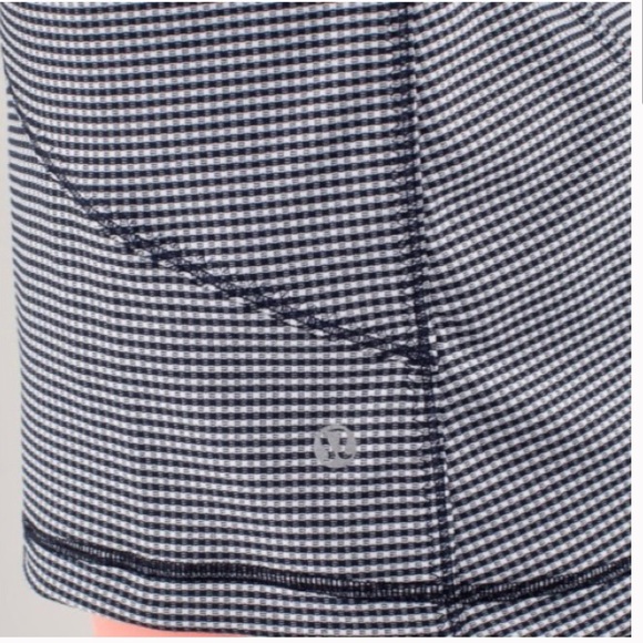 ♥️… Lululemon Forme Jacket Inkwell Gingham sz 12 - Picture 7 of 10